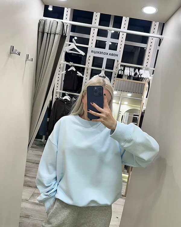 Світшот блакитний (ice blue)